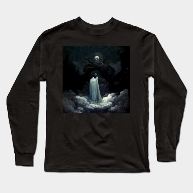 God of the Night | Blessing be Given Long Sleeve T-Shirt by Kazaiart